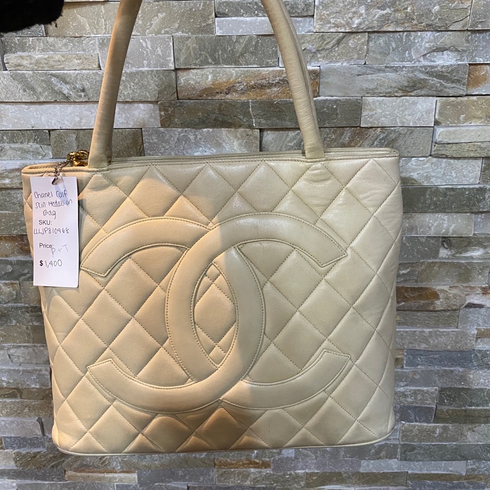 Chanel Calfskin Medallion Bag